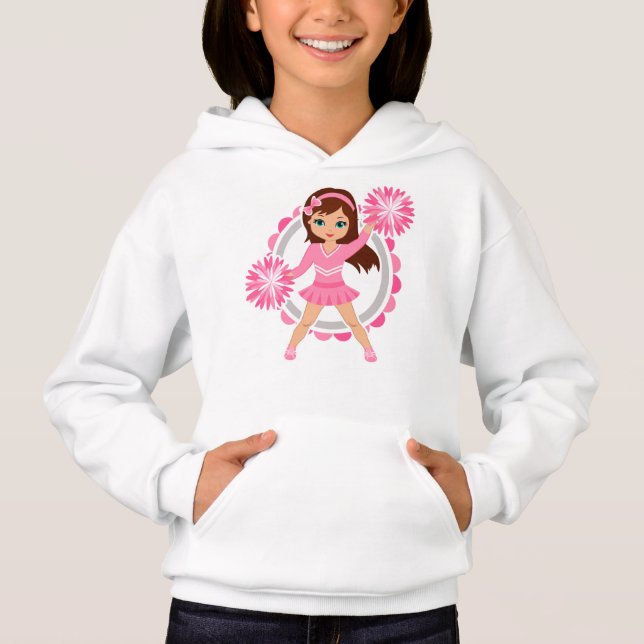 Brunette animadora rosa - Alegre lindo (Anverso)