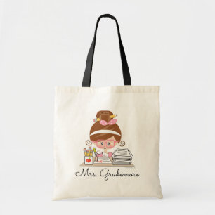 Brunette de la bolsa de asas del profesor