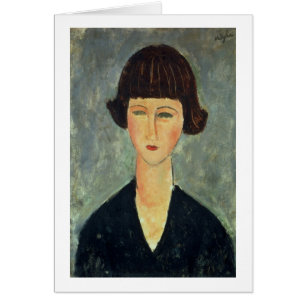Brunette joven, 1917 (aceite en lona)