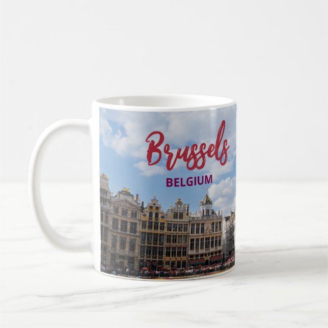 Bruselas Bélgica Escenario de la Copa Mug de café (Izquierda)