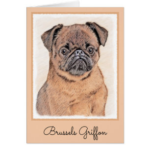 Bruselas Griffon Smooth Painting Original Dog Art