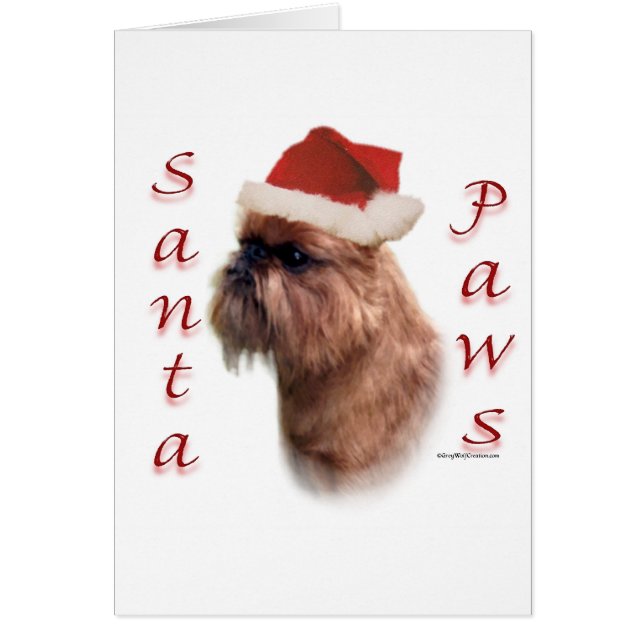Brussels Griffon Santa Paws (Frente)