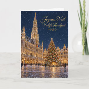 Bruxelles Grand-Place Feliz Navidad Kerstfeest