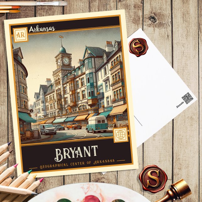 Bryant, Arkansas | Tarjeta Postal Antigua (Subido por el creador)
