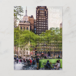 Bryant Park, postal de NYC