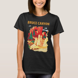 Bryce Canyon Hoodoos Camiseta de viaje naranja