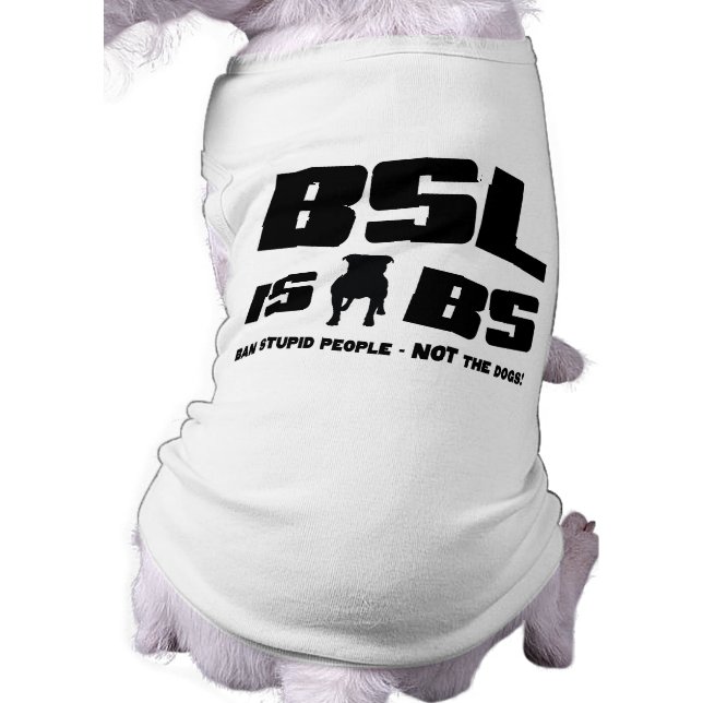 BSL es BS - camiseta Mascota (Atrás)