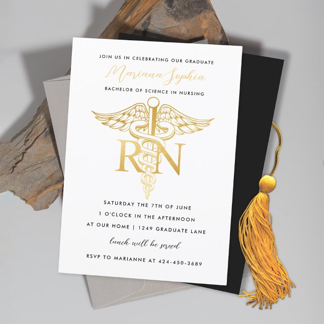 BSN RN Invitación de la fiesta de graduación de en (Subido por el creador)