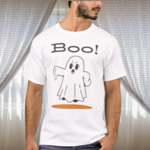 ¡Bu! Camiseta Divertida de Fantasma Lindo de Hallo