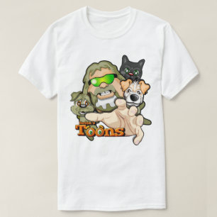 Bubba, Frodo, Nate y Simba la camiseta del gato