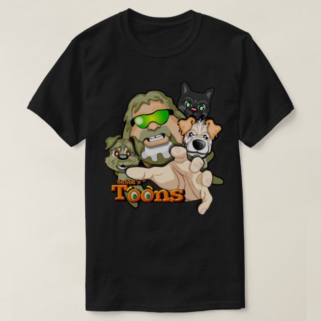 Bubba, Frodo, Nate y Simba la camiseta del gato (Diseño del anverso)