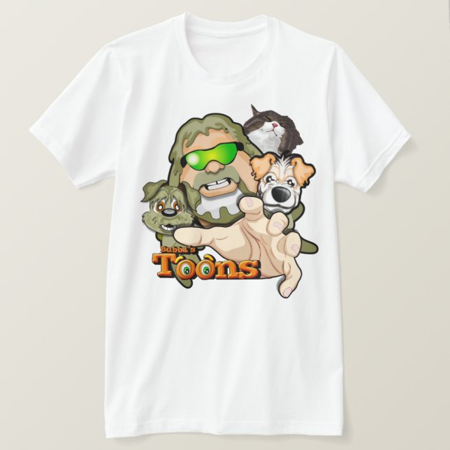 Bubba, Frodo, Nate y Simba la camiseta del gato (Anverso del diseño)