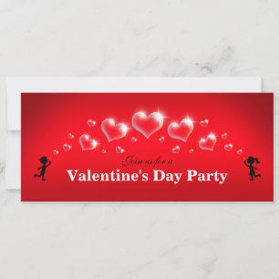 Bubble Hearts - Invitaciones de los El día de San