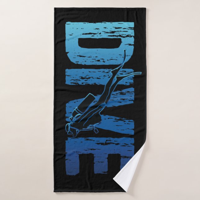 Bucear Scuba Diver Vertical (Toalla de baño)