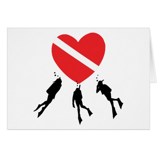 Buceo con escafandra del amor (Anverso (Horizontal))