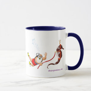 Buceo con escafandra Santa y taza del Seahorse