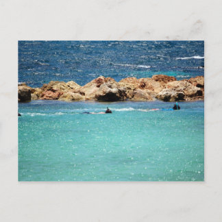 buceo con tubo en la postal caribeña