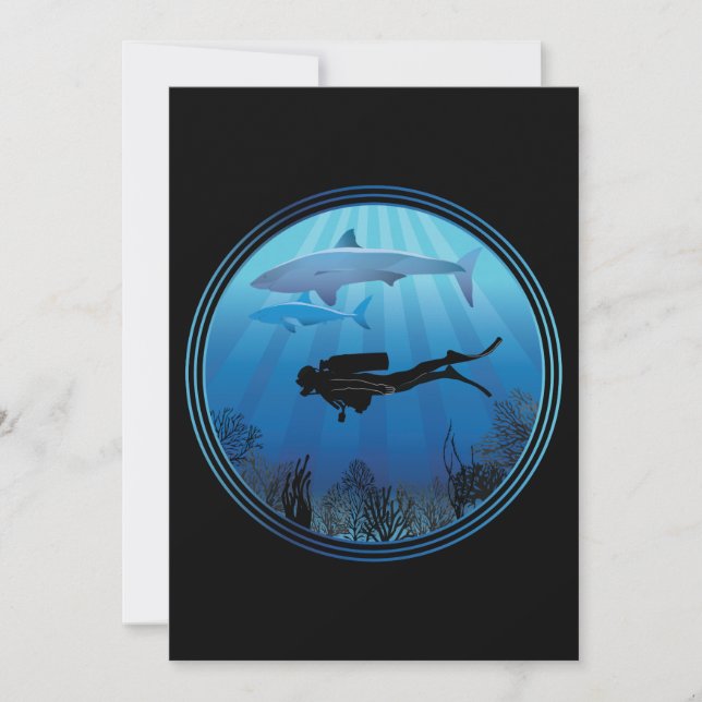 Buceo Scuba Diver Shark (Anverso)