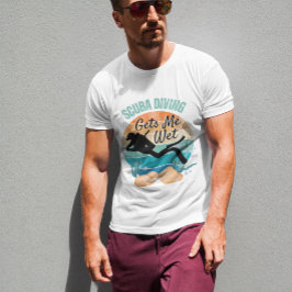 Buceo Scuba me pone camiseta húmeda