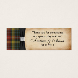 Buchanan Weathered Tartan Boda Gracias Por Favor
