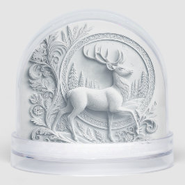 Buck Deer with With Poem  Snow Globe