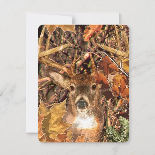 Buck in Camo White Tail Deer (Anverso)