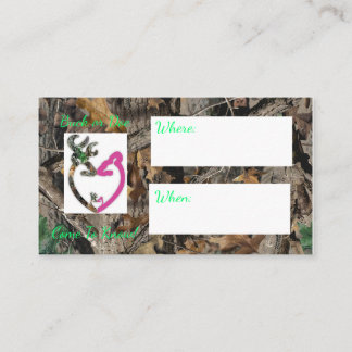 Buck o Doe Baby ducha/revelar invitación