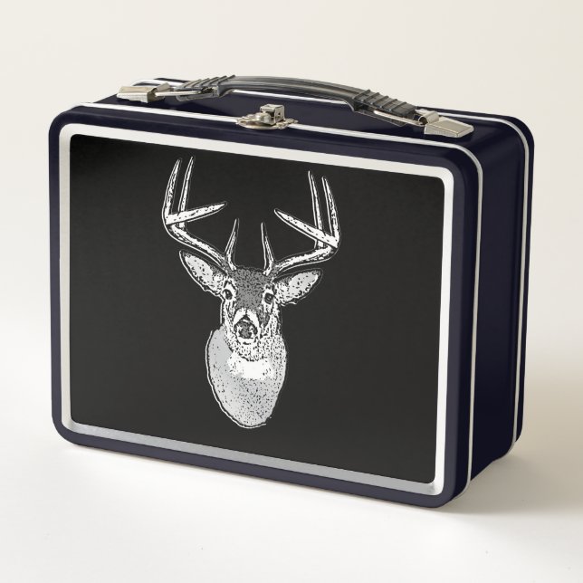 Buck on Black White Tail Deer classic (Anverso)