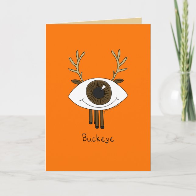 Buckeye - Tarjeta de felicitación para cazadores d (Anverso)