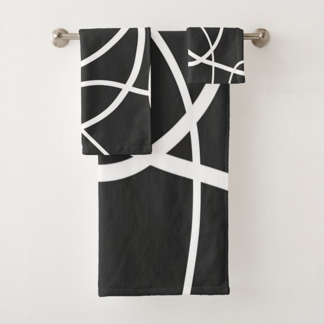 Bucles blancos contra fondo negro (In situ)