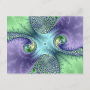 Bucles de frugalidad - Postal fractal