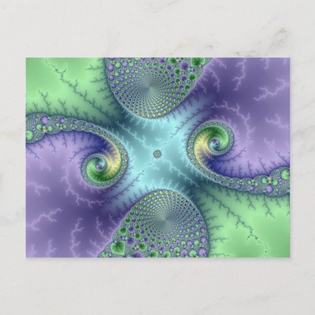 Bucles de frugalidad - Postal fractal (Anverso)