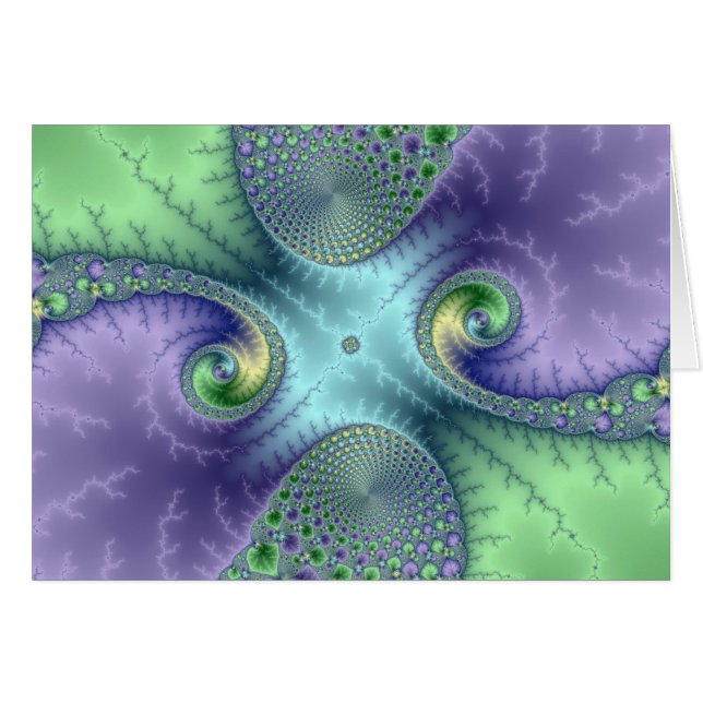 Bucles de frugalidad - Tarjeta fractal (Anverso (Horizontal))