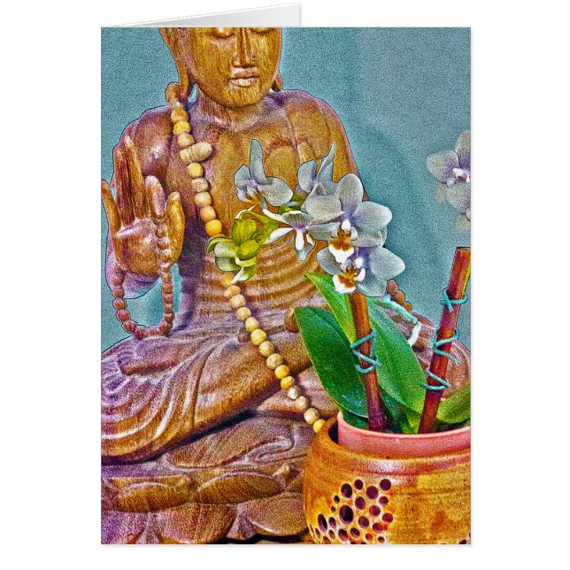 Buda con orquídeas blancas (Frente)