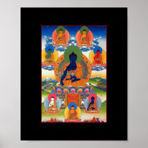 Buda de la Medicina Arte Budista Tibetano