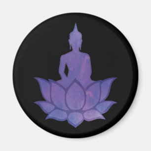 Buda en el imán Lotus Purple