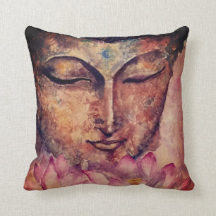 Buda hace frente a la almohada del arte de la