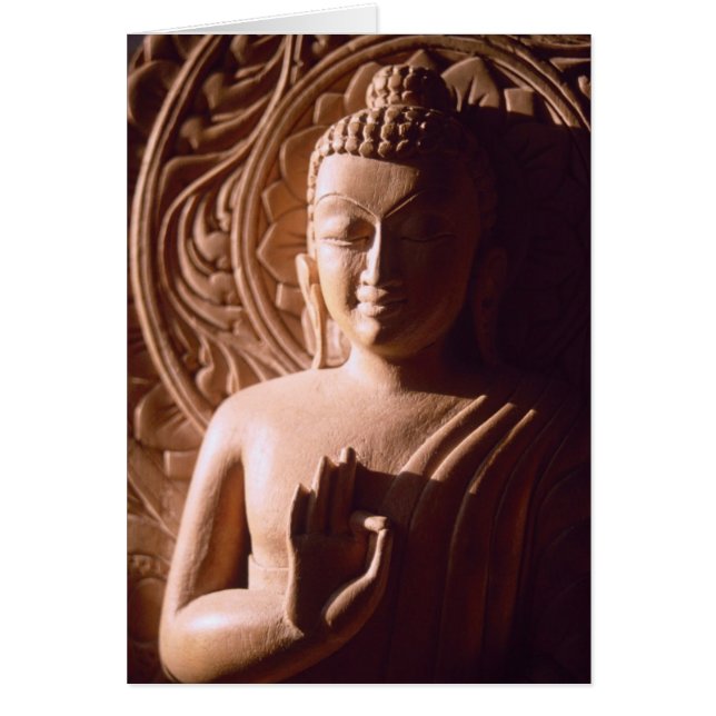 Buda indio en madera (Frente)