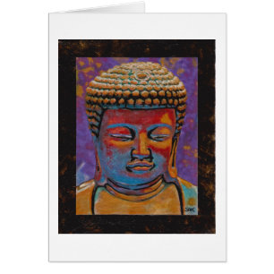 Buda pintado, enmarcado