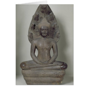 Buda sentado en meditación en Naga, Angkor