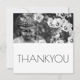 BUDA Y FLORES GRACIAS TARJETA PLANA