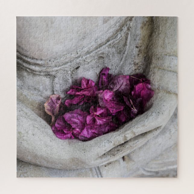 "BUDA Y PETALES ROSAS" JIGSAW PUZZLE (Vertical)