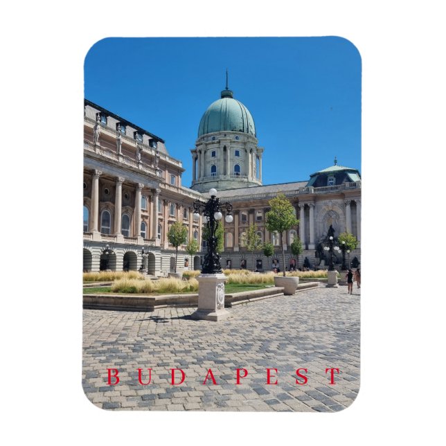 Budapest Buda Castle ver imán de frigorífico (Vertical)