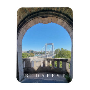 Budapest Elizabeth Bridge ver imán de nevera
