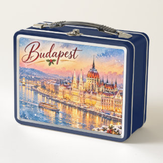 Budapest Hungría Danubio Parlamento Navidad