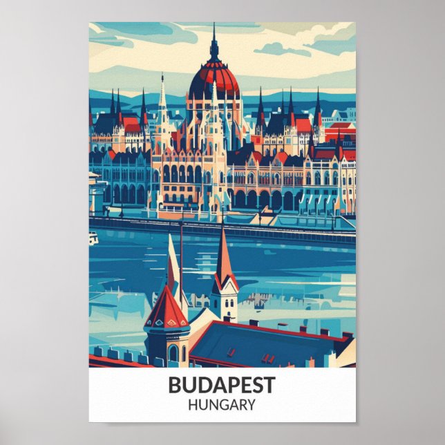Budapest Hungría Viajes de arte retro (Frente)