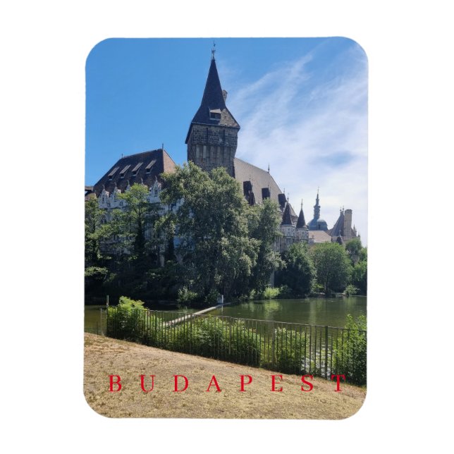 Budapest Vajdahunyad Castillo ver imán de nevera (Vertical)