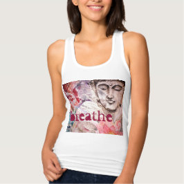 Buddha Breathe Watercolor Art Tank Top