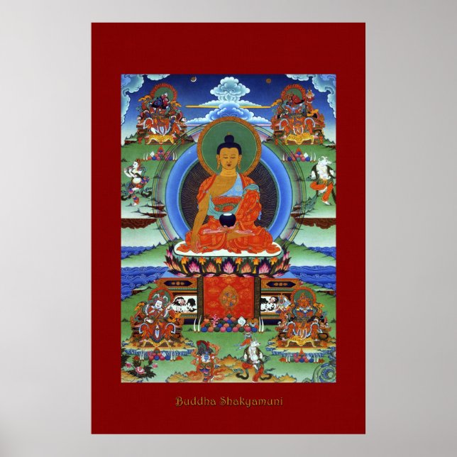 Buddha Shakyamuni Poster de arte religioso (Frente)