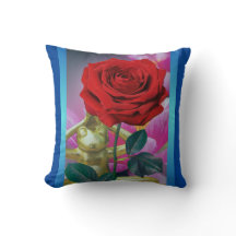 BuddhaToday V3.blu #1 Almohada de Rana Florecida